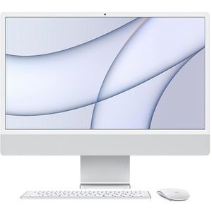 Apple All-in-One-PC iMac 24 M1 (2021) MGTF3D/A, 24 Zoll, Apple M1 3,2 GHz 8-Kern, mit WLAN, silber