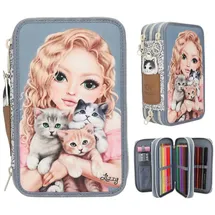 DEPESCHE TOPModel 3 Fach Federtasche CAT LOVE