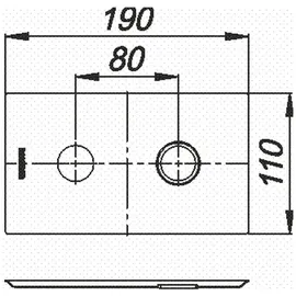 Dallmer Abdeckplatte zu 405/406, Edelstahl