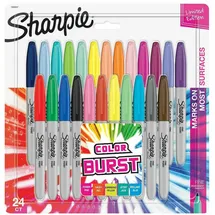 Sharpie Marker Fine 24 Stücke Feine Spitze Mehrfarbig