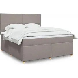 vidaXL Boxspringbett 180 x 200 cm Taupe