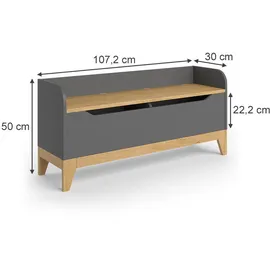 VitaliSpa Spielzeugtruhe Malia, mit Sitzbank
