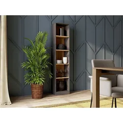 ibonto Bücherregal Vielseitiges, stilvolles Bücherschrank –Perfekt für Wohnzimmer & Büro