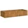 vidaXL Pflanzkübel 200 x 80 x 40 cm Rostig