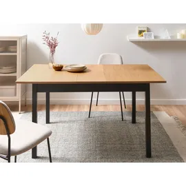 Beliani Esszimmertisch 80 x 74 x 80 cm braun/schwarz