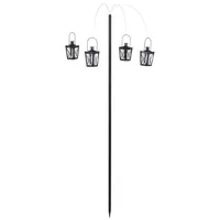 Rivanto 2er-Set: Hängewindlicht in schwarz | Gr.: onesize