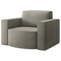 Fun Möbel PALMA Sessel 98 x 98 x 74 cm grau