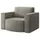 Fun Möbel PALMA Sessel 98 x 98 x 74 cm grau
