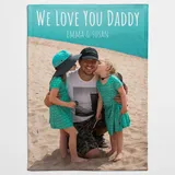 Personalisierte Fotodecke Decke mit Eigenem Foto & Text | Individuell Minky Kuscheldecke | Weiche Fleecedecke Fotogeschenk mit Fotocollage (Vollständiges Foto)