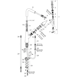 Hansgrohe Talis Select M51 Einhebelmischer Edelstahl