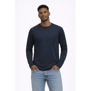 Skratta Longsleeve Langarm Shirt Herren Merino Mix Freizeit, Outdoor Longsleeve Arne grau XL