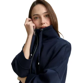 Tom Tailor regular Fit Sweatjacke mit Viskose-Anteil, Dunkelblau, XXL