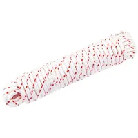 VidaXL Starterseil Weiß und Rot Ø6 mm 10 m