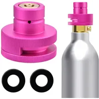 CO2 Quick Adapter Kompatibel Mit Sodastream Duo, Crystal 3.0, Gaia, Art, Terra, E-Duo, E-Terra Einbau Ohne BeschäDigung Des Wassersprudlers, FüR 425g CO2 Zylinder Quick Adapter 60l Trapezgewinde TR214