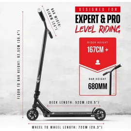 Fantic26 CORE SL3 Stunt-Scooter Park H=92,5cm Schwarz