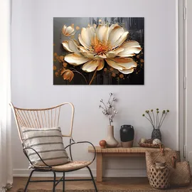 WallArena Leinwandbild Blumen Bilder 120x80
