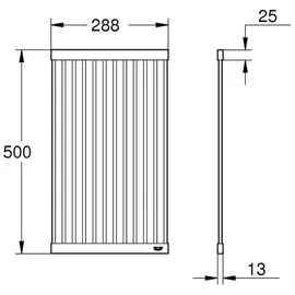 Grohe Multifunction Abtropfgestell 50 x 28,8 cm Edelstahl
