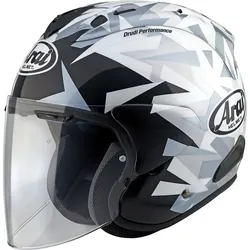 Arai SZ-R Evo Mimesis, Jethelm - Weiß/Grau/Schwarz - S
