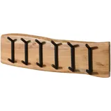 MASSIVMOEBEL24.DE Wandgarderobe Melbourne 100 x 25 x 3 cm Akazie