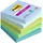 Post-it Post-it® Super Sticky Boost Haftnotizen extrastark farbsortiert, 5 Blöcke