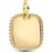 Pandora Gravierbarer Quadratischer Anhänger Gold 364009C01