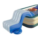 Wasserrutsche Aufblasbar für Kinder, Blow Up Pool Rutsche, PVC, Belastbar bis 50kg, Anti-Rutsch Oberfläche, Einfacher Aufbau, für Pool, Garten, Terrasse, Outdoor Wasser Spielzeug (175x105x75cm)