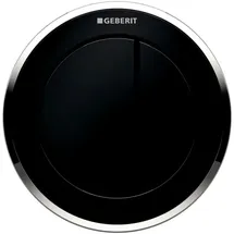 Geberit Typ 10 Drückerplatte schwarz/hochglanz-verchromt