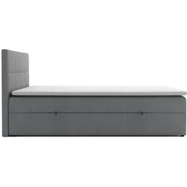 venasi BETTY Boxspringbett 160x200 mit Bettkästen H2/H3 Matratze GRAU - Grau