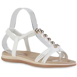 Damen Riemchensandalen in Weiss