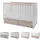 Lorelli Babybett MATRIX NEW 120 x 60 cm, 2 Ebenen, 2 Schubladen hellbran weiß