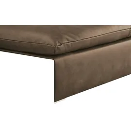 KOINOR Eckcouch Leder 3-Sitzer Braun