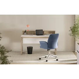 Home Affaire Schreibtisch HOME AFFAIRE "Stranda, Arbeitstisch im Skandi Style, Bürotisch in zwei Farben", beige (weiß skandi eiche), B:120cm H:92cm T:60cm, Tische, Schreibtisch, moderner Computertisch, wohnliches Home Office