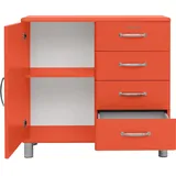 Tenzo tenzo, Malibu Schrank Metall/Holzwerkstoff 98x41x92 cm