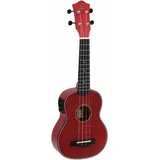 Dimavery UK-100 Sopran-Ukulele, flamed red