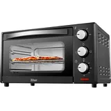 Zilan Minibackofen 15L Pizzaofen Ober- Unterhitze 60 min Timer 1200W