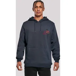 Kapuzenpullover F4NT4STIC "Christmas Deer", Herren, Gr. XL, blau (navy), Obermaterial: 65% Baumwolle, 35% Polyester, casual, slim fit, Langarm, Pullover, Premium Qualität, Rock-Musik, Band
