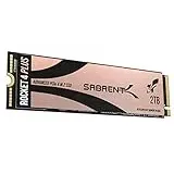 SABRENT M.2 NVMe SSD 2TB Gen 4, Internes Solid State 7100 MB/s Lesen, PCIe 4.0 intern Festplatte Für Gamer, kompatibel mit PlayStation 5, PS5 Konsole, PCs, NUCs Laptops und desktops (SB-RKT4P-2TB)