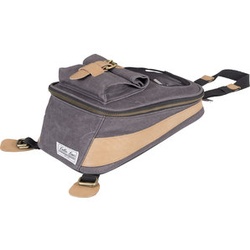 Vintage Tank-Rucksack Canvas anthrazit mehrfarbig
