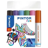 Pilot Pen PILOT PINTOR FUN Kreativmarker farbsortiert 4,0 - 12,0 mm, 6 St.