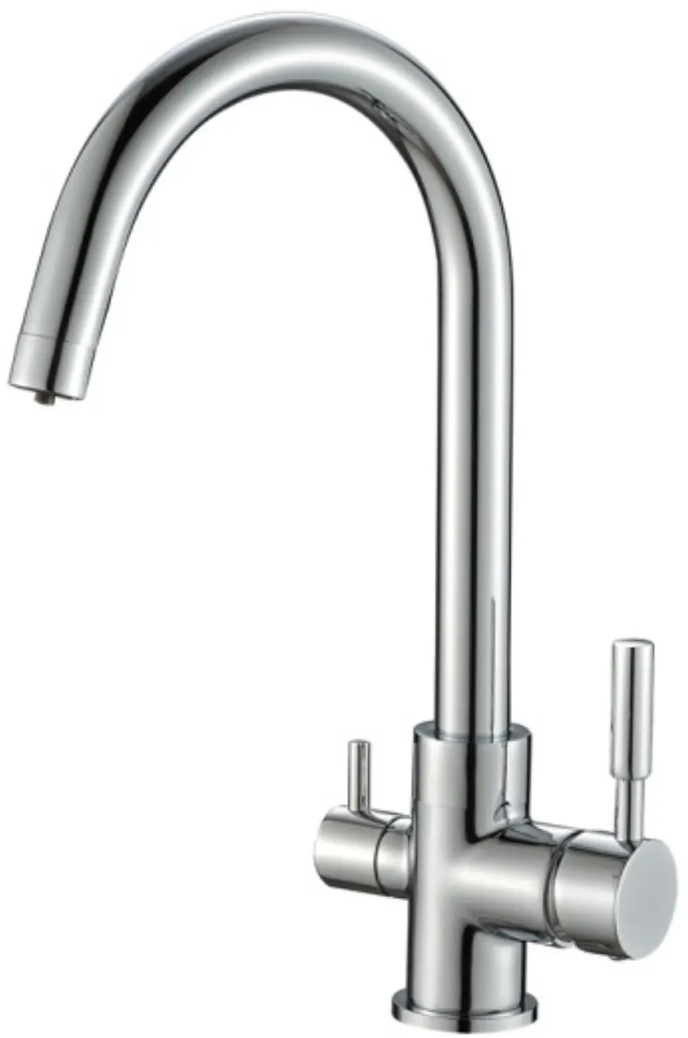 GIULIA 3-Wege Wasserhahn Chrom  Flexible 360 Armatur für Küche & Osmose - Chrome
