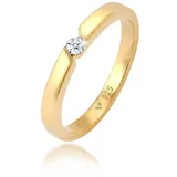 Elli DIAMONDS Ring 925 Silber Diamant in Gold | Gr.: 56
