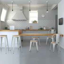 HJH Office Vantaggio Comfort W echtholz dunkel/metallic weiß