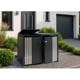 MCW Mülltonnenverkleidung MCW-O67 122 x 84 cm anthrazit