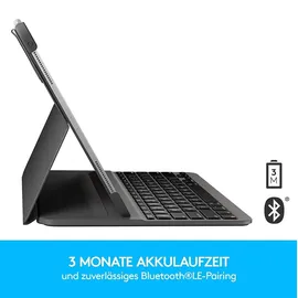 Logitech Slim Folio Pro Tastatur und Schutzhülle für iPad Pro 11" schwarz