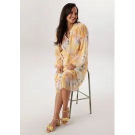 aniston plus Sommerkleid Geblümt Gelb/Weiß 54