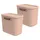 Rotho Maloja Aufbewahrungsbox 39,5 x 26,5 x 34 cm 2-tlg. rosa