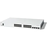 Cisco Catalyst 1300 Rackmount Gigabit Managed Stack Switch, 24x RJ-45, 4x SFP+ (C1300-24T-4X)