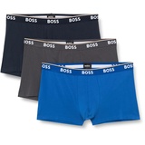 Boss Herren Boxer Briefs, 3er Pack, Open Blue 487, S