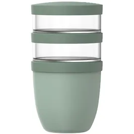 Mepal Müslibecher 3-teilig Ellipse Nordic sage 0,5 l + 2 x 0,2 l