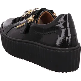 Gabor Damen Low-Top Sneaker Schwarz/Gold 44